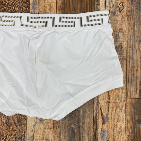 Modus Vivendi Mens Medium White Gold Polyamide Elastane Glam Meander Trunk Boxer - Picture 11 of 15